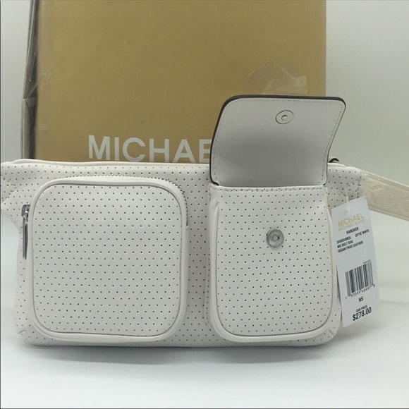 MICHAEL KORS HANOVER MD BELT BAG OPTIC WHITE - Picture 6 of 8